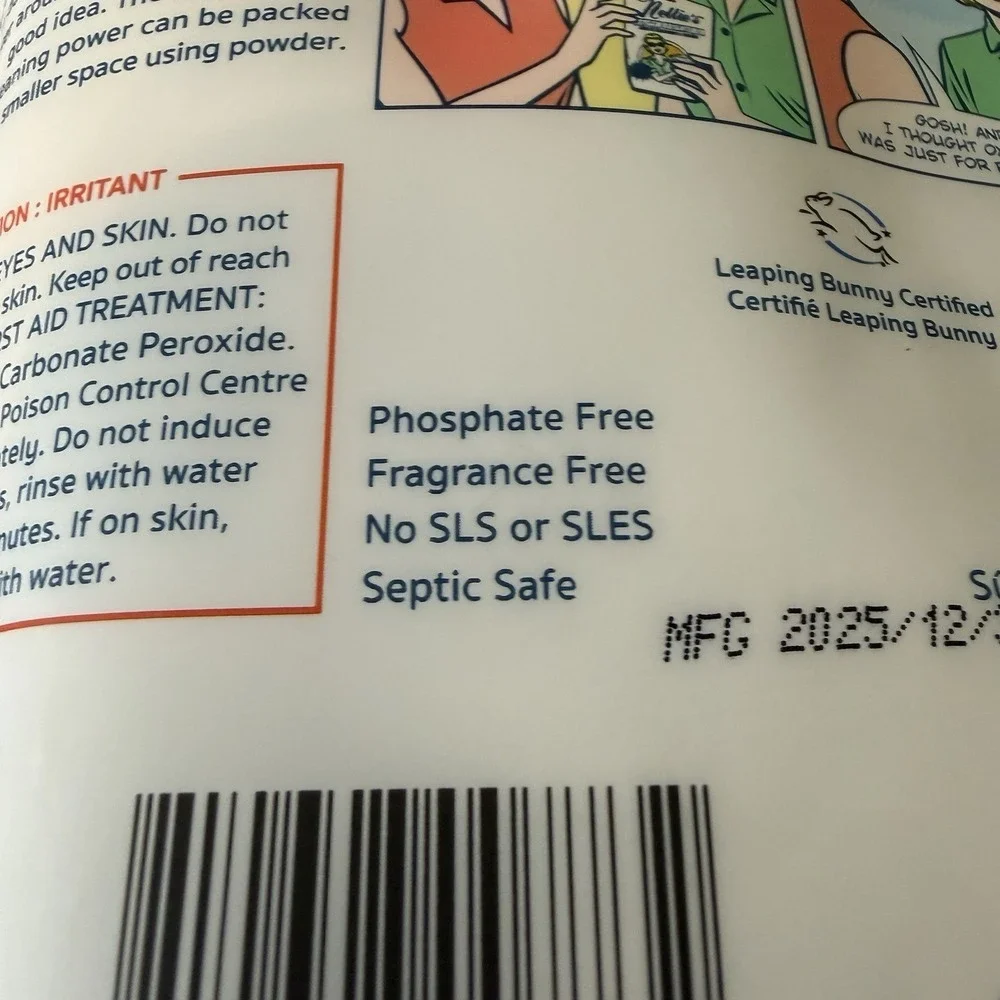 Nellie's Oxygen Brightener Eco Friendly Laundry Detergent‎ he 50 Scoops